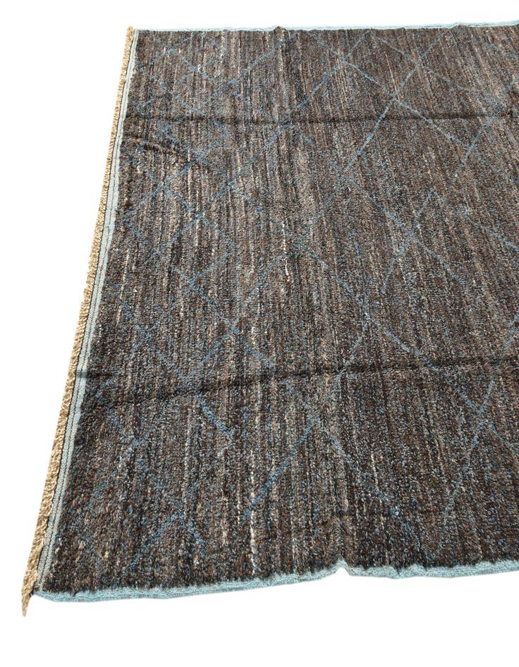 Detail image of  7' 10 x 10' 8  Hand Knotted Moroccan Wool Rug
