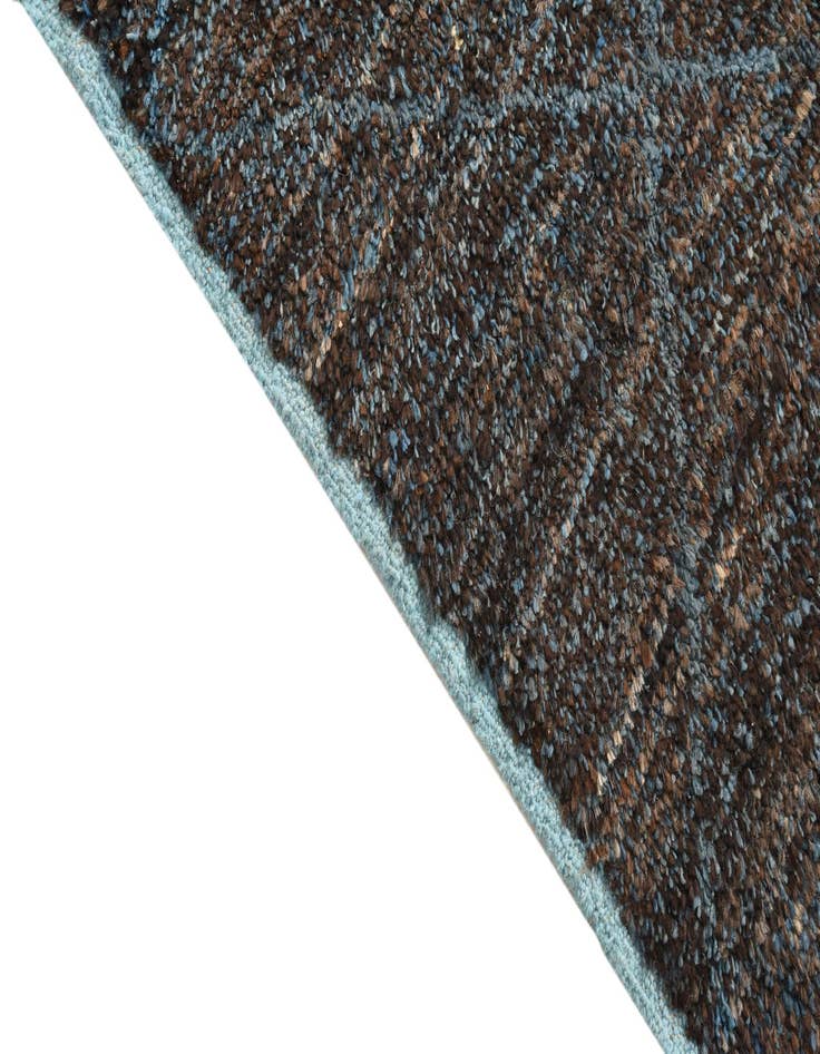 Detail image of  7' 10 x 10' 8  Hand Knotted Moroccan Wool Rug