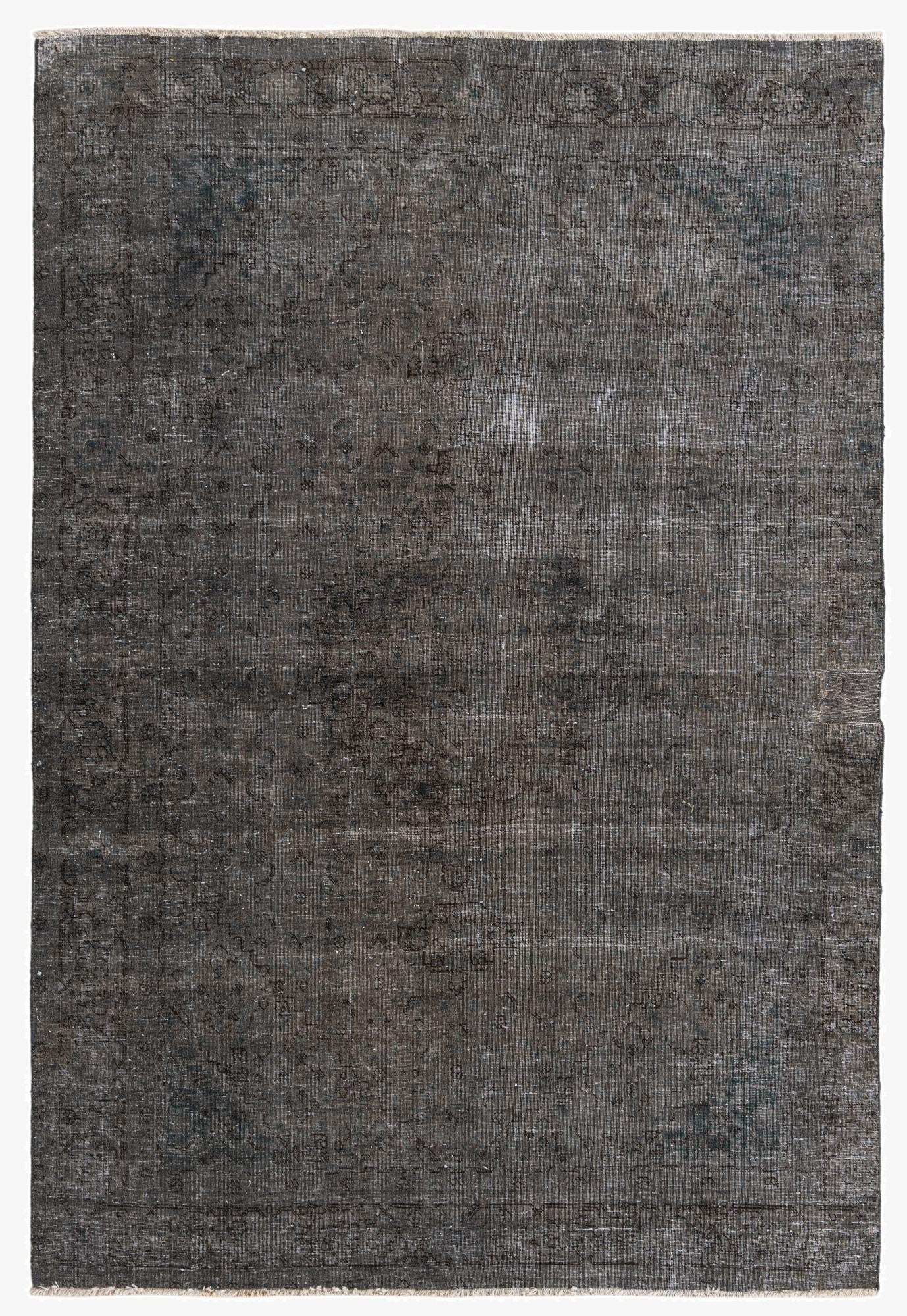  6' 2 x 9' 2  Hand Knotted Ultra Vintage Persian Wool Rug