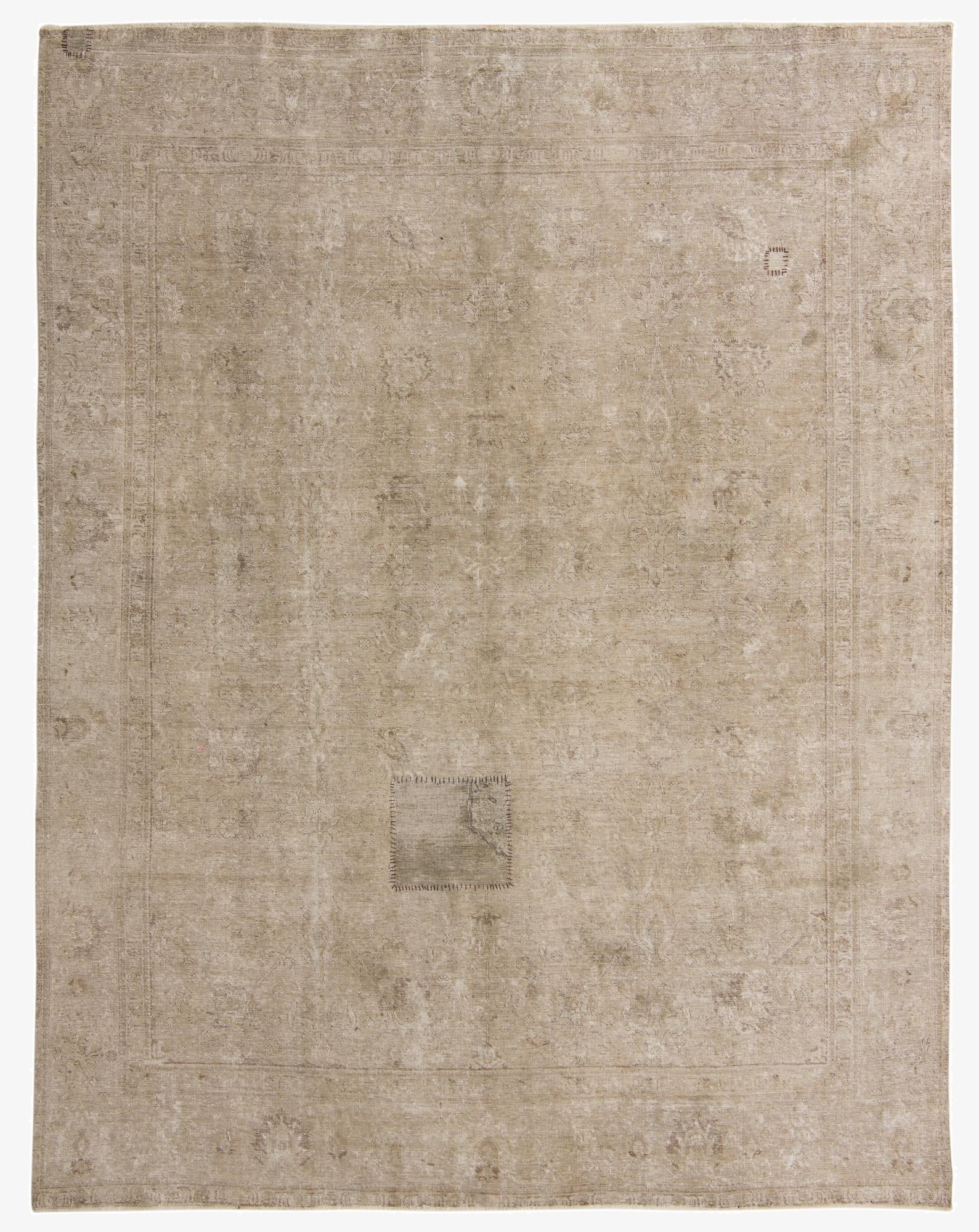  9' 7 x 12' 2  Hand Knotted Ultra Vintage Persian Wool Rug