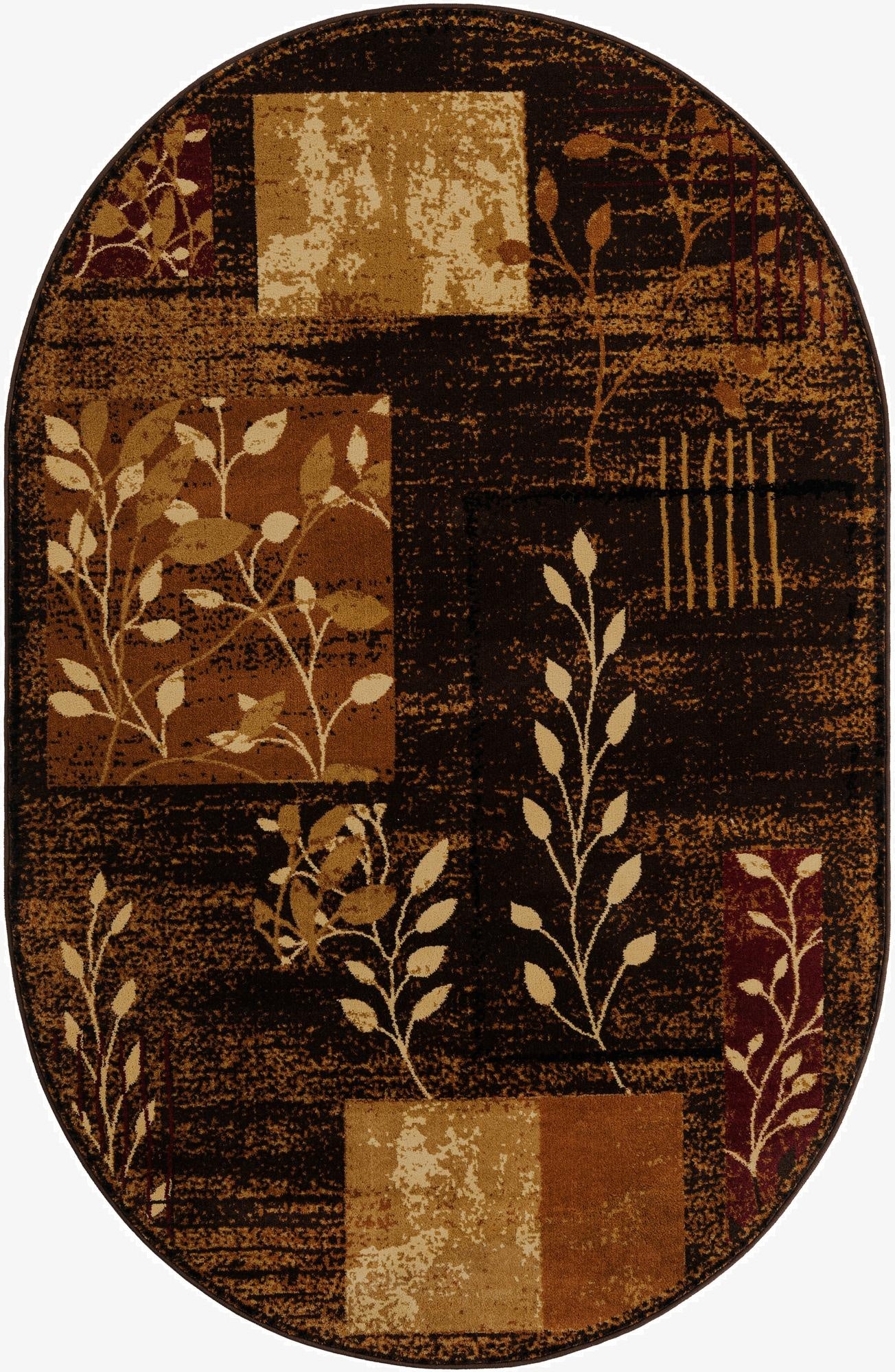  5' 3 x 8' Cafe Oval Rug