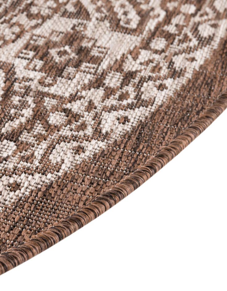 Detail image of  3' x 5' 3  Washable Aztec Indoor / Outdoor Oval Rug