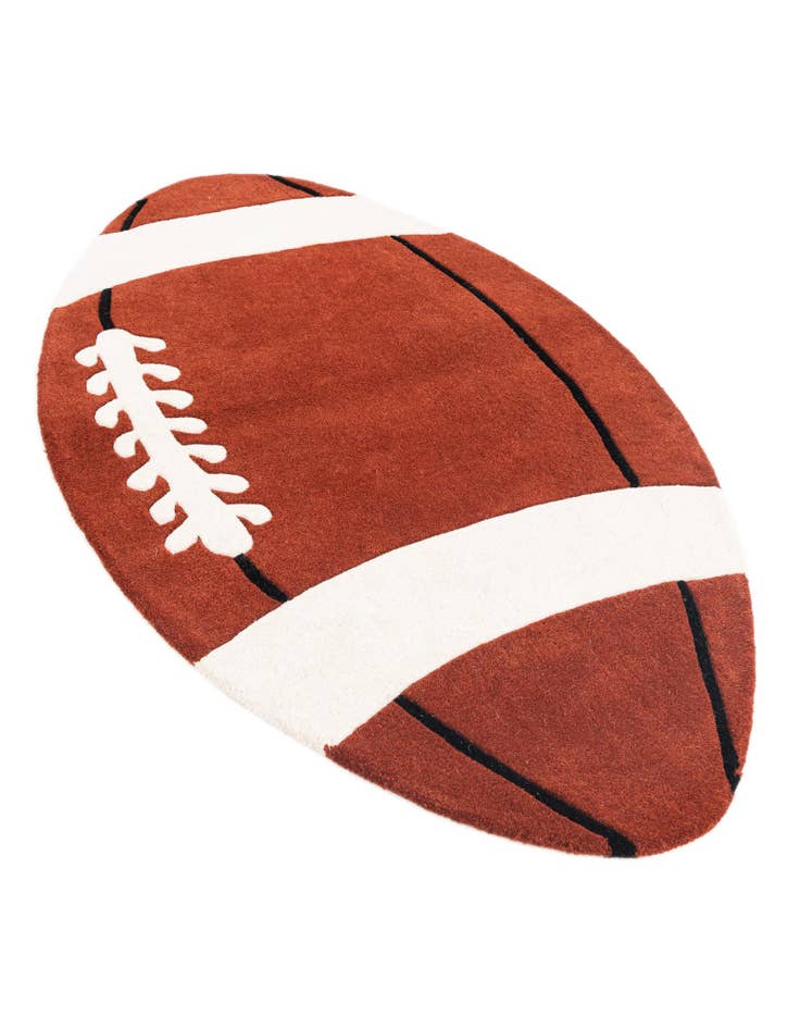 Detail image of  3' x 5' 2 Playtime Kids Wool Oval Rug