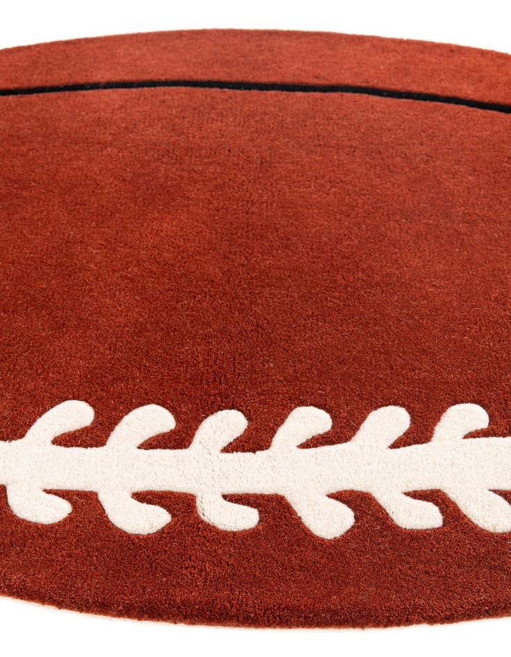 Detail image of  3' x 5' 2 Playtime Kids Wool Oval Rug