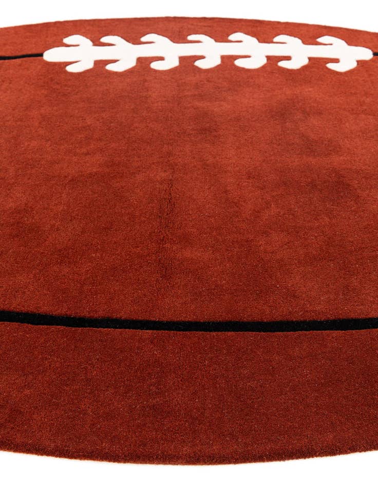 Detail image of  6' x 10' Playtime Kids Wool Oval Rug