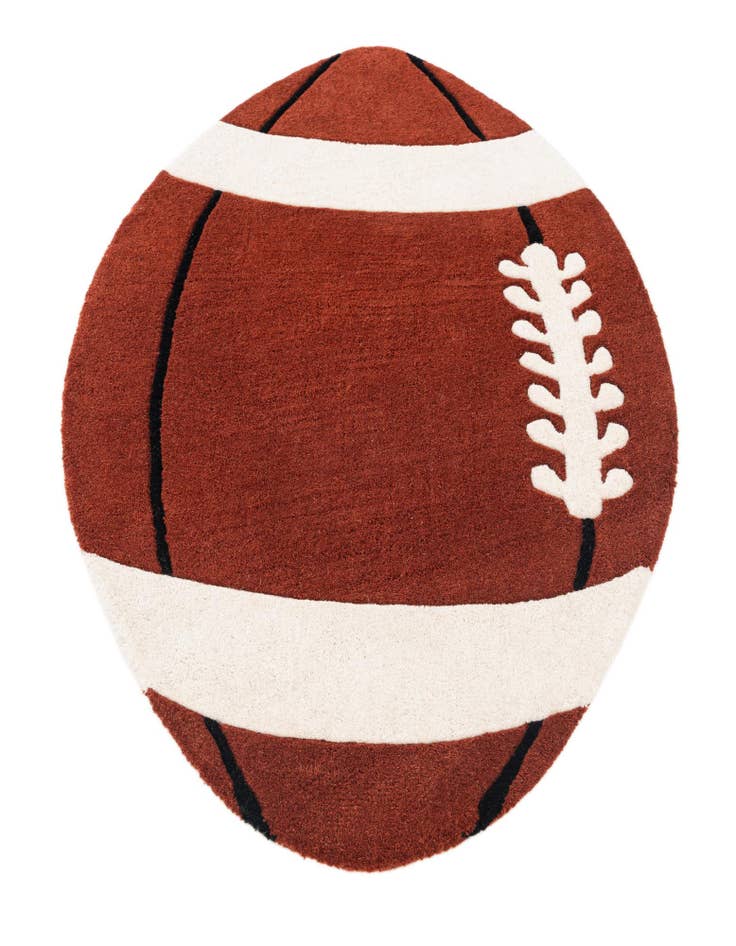 Detail image of  2' 4 x 4' Playtime Kids Wool Oval Rug