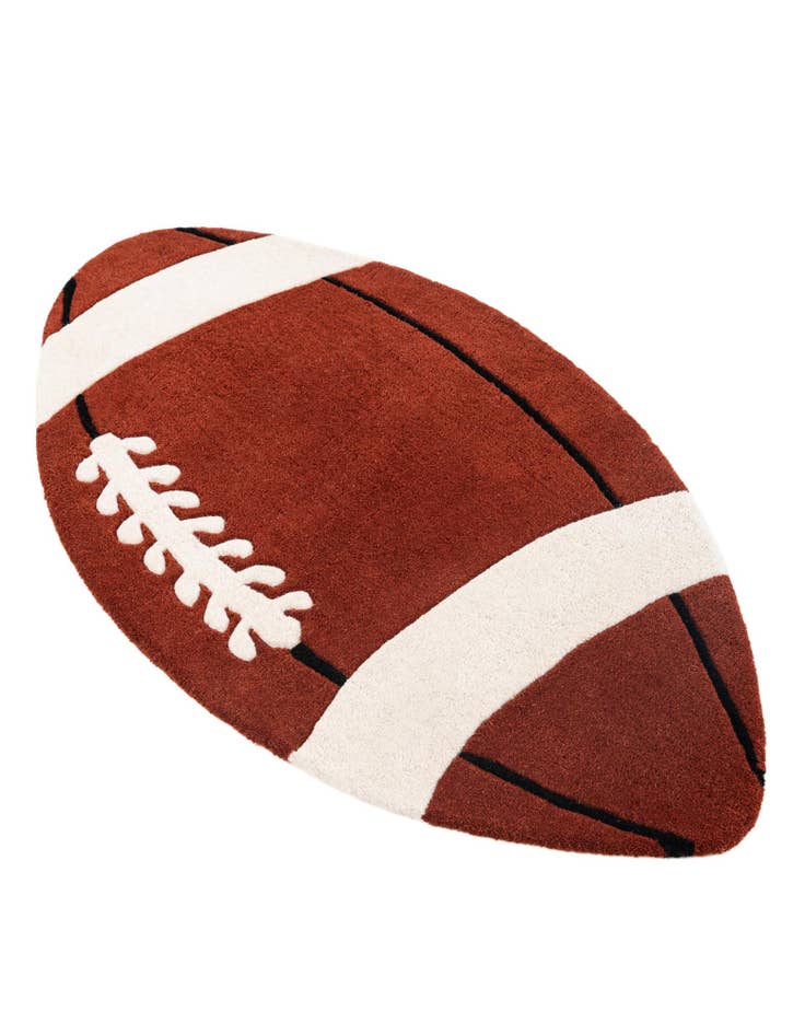 Detail image of  2' 4 x 4' Playtime Kids Wool Oval Rug