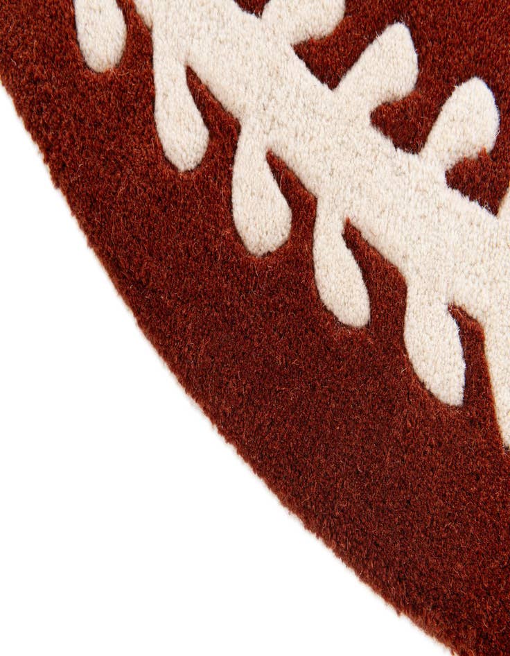 Detail image of  2' 4 x 4' Playtime Kids Wool Oval Rug