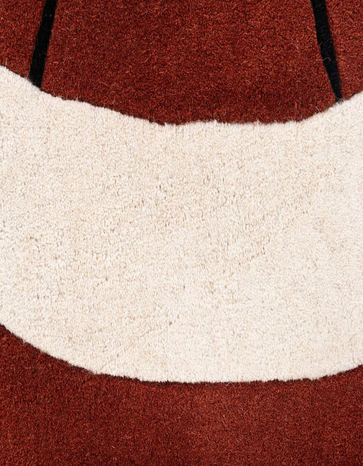 Detail image of  2' 4 x 4' Playtime Kids Wool Oval Rug