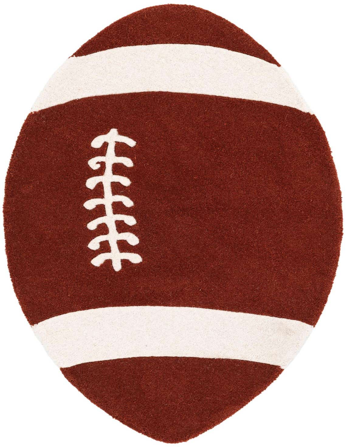 Primary image  2' 3 x 4' Playtime Kids Wool Oval Rug