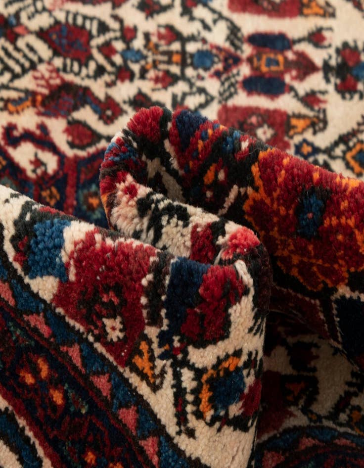 Detail image of  3' 7 x 5' 1  Hand Knotted Abadeh Persian Rug