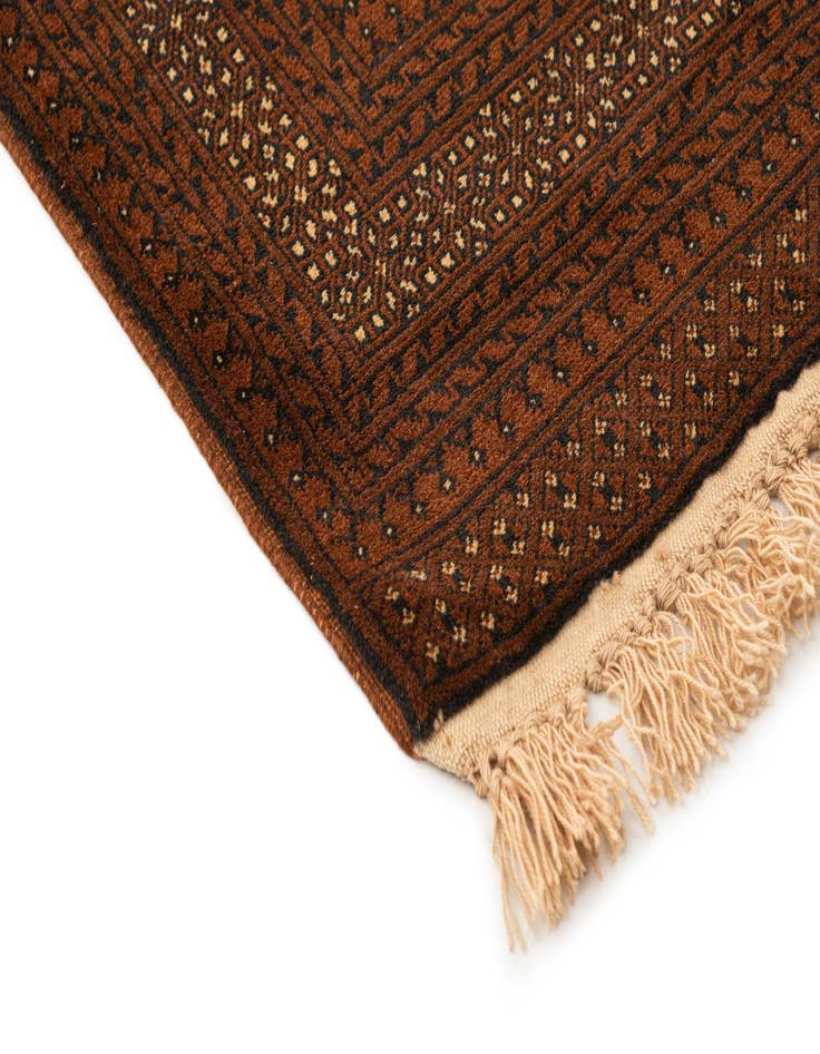 Detail image of  3' 4 x 6' 5  Hand Knotted Afghan Ersari Wool Rug