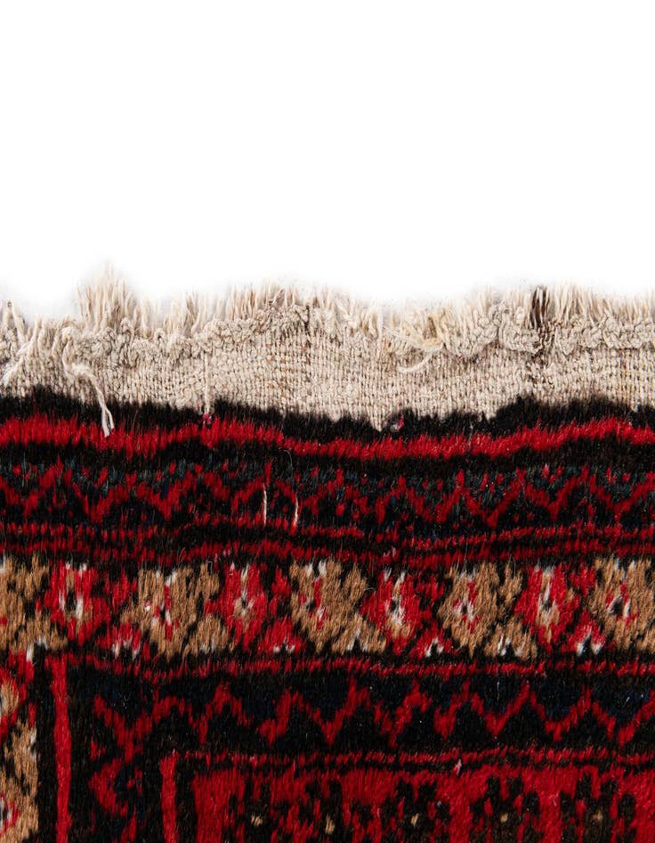 Detail image of  2' 9 x 4' 4  Hand Knotted Afghan Ersari Wool Rug