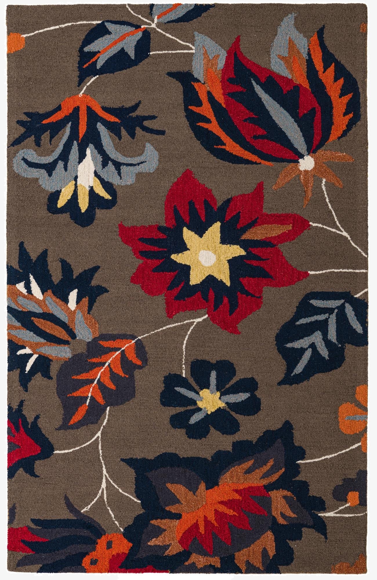  5' 1 x 8' Agra Wool Rug