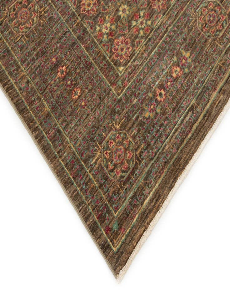 Detail image of  4' 11 x 6' 5  Hand Knotted Amina Wool Rug