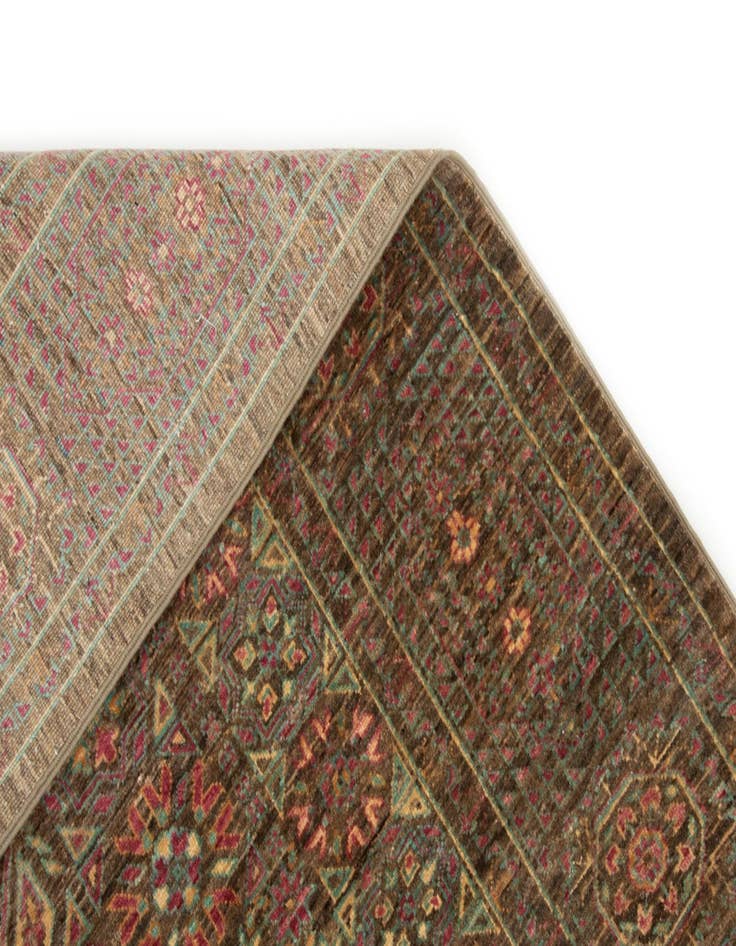 Detail image of  4' 11 x 6' 5  Hand Knotted Amina Wool Rug