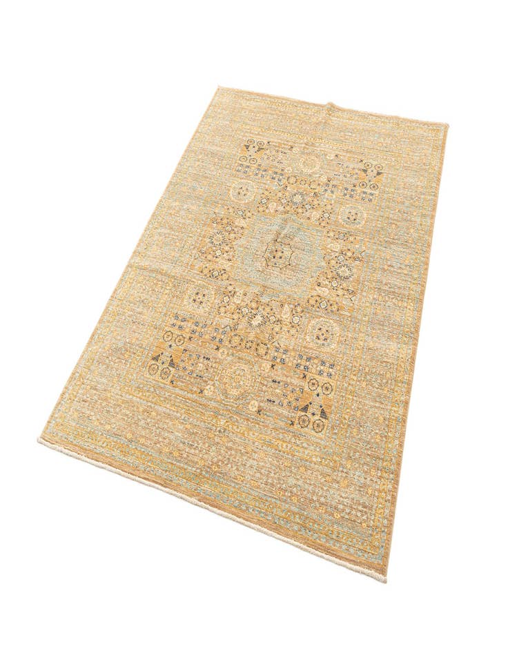 Detail image of  5' 1 x 6' 8  Hand Knotted Amina Rug