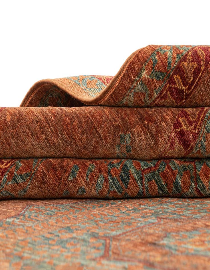 Detail image of  8' x 10' 3  Hand Knotted Amina Rug