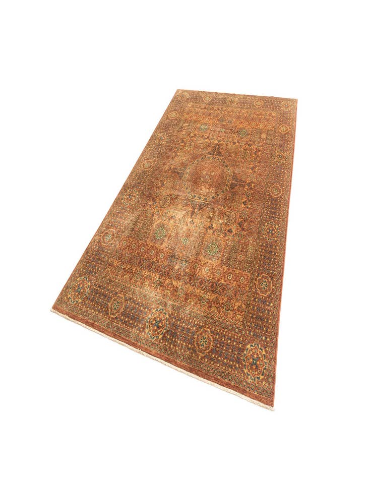 Detail image of  6' 8 x 10'  Hand Knotted Amina Rug