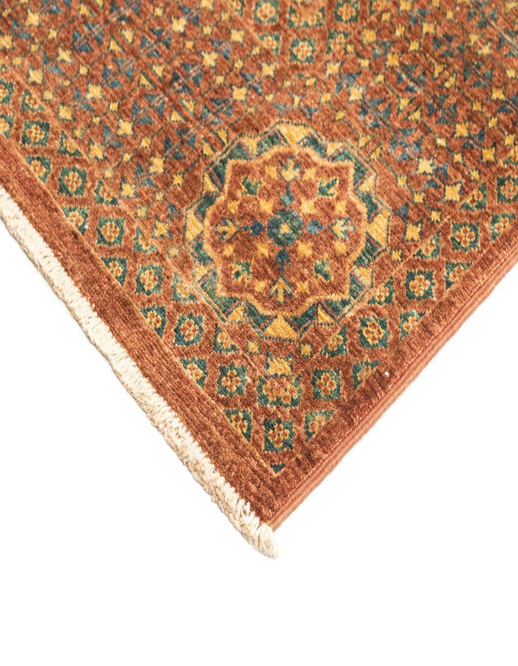 Detail image of  6' 8 x 10'  Hand Knotted Amina Rug