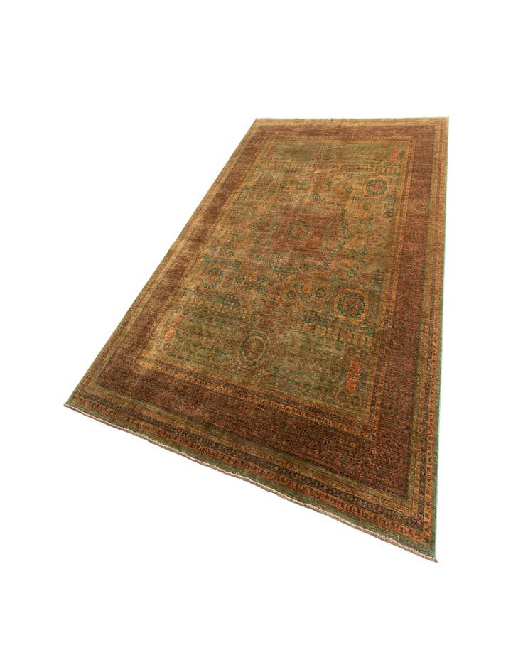 Detail image of  9' 10 x 13'  Hand Knotted Amina Rug