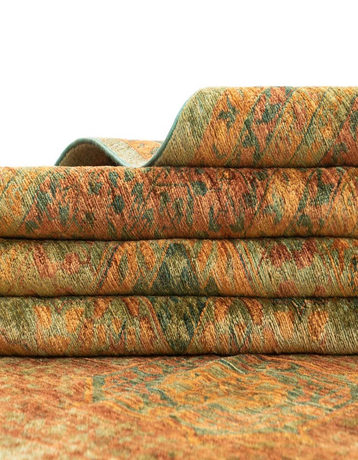 Detail image of  9' 10 x 13'  Hand Knotted Amina Rug