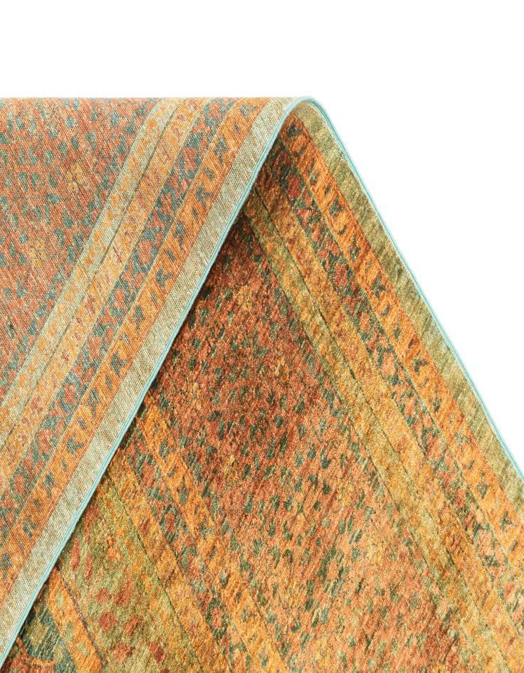 Detail image of  9' 10 x 13'  Hand Knotted Amina Rug