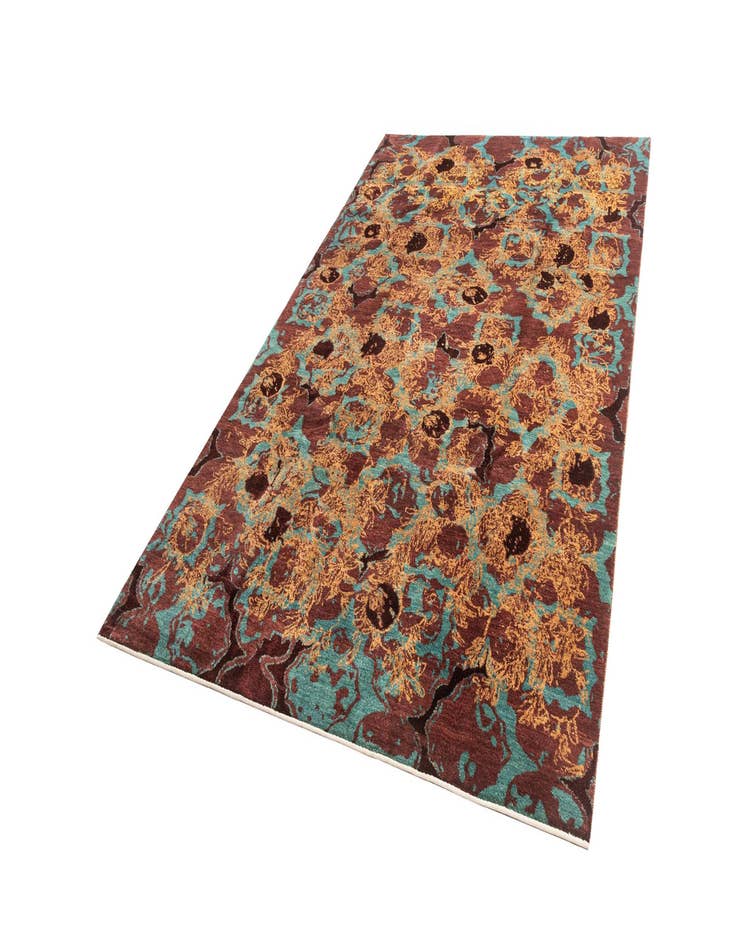 Detail image of  6' 2 x 9' 6  Hand Knotted Anar Rug