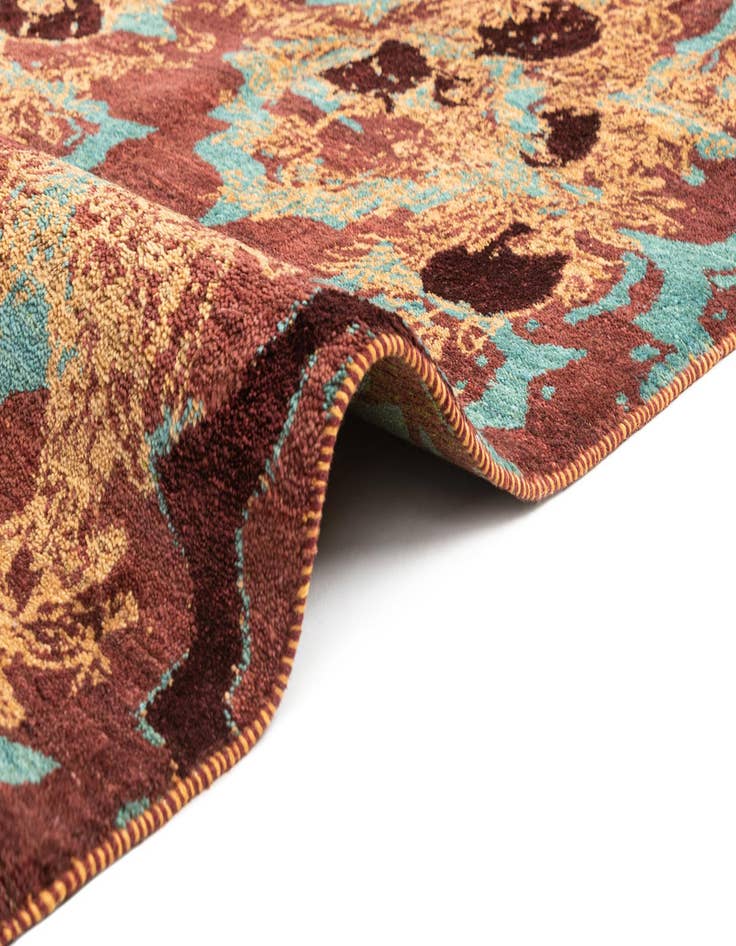 Detail image of  6' 2 x 9' 6  Hand Knotted Anar Rug