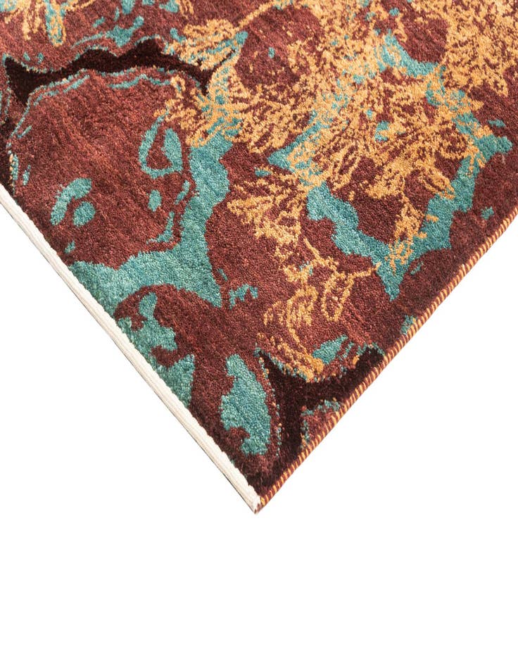 Detail image of  6' 2 x 9' 6  Hand Knotted Anar Rug