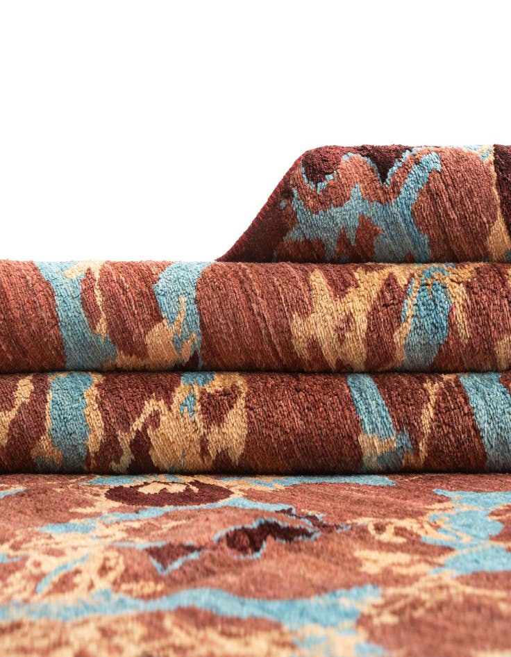 Detail image of  6' 3 x 9' 11  Hand Knotted Anar Rug