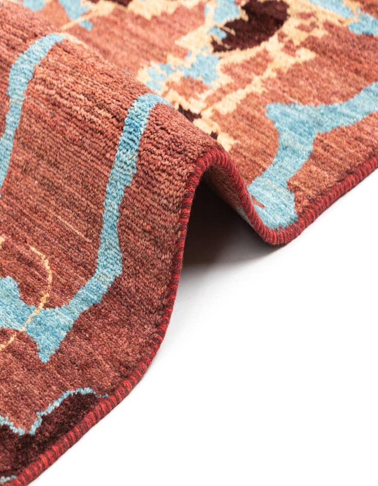 Detail image of  6' 3 x 9' 11  Hand Knotted Anar Rug