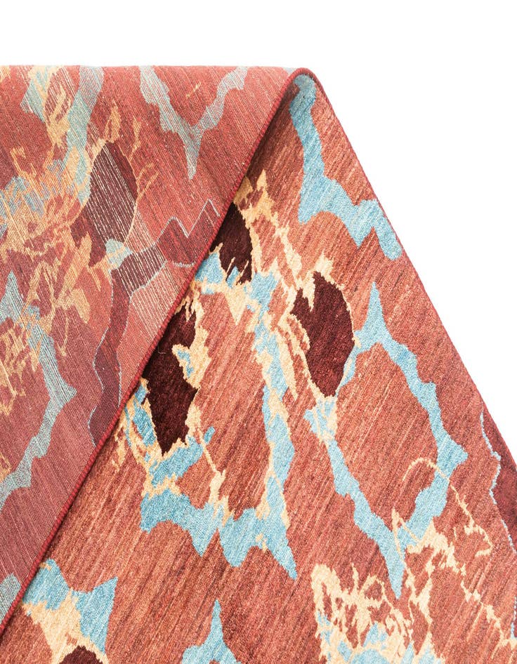 Detail image of  6' 3 x 9' 11  Hand Knotted Anar Rug