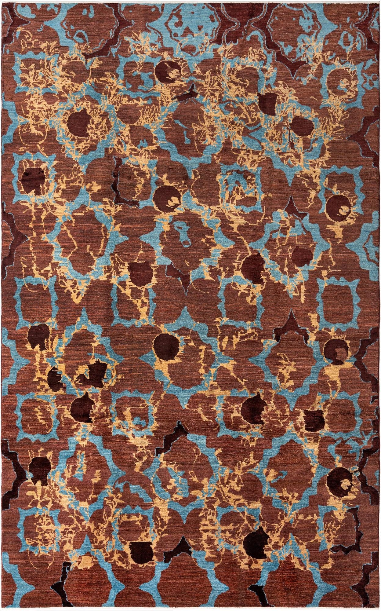  6' 3 x 9' 11  Hand Knotted Anar Rug