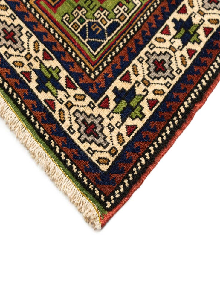 Detail image of  3' 8 x 6'  Hand Knotted Anatolian Wool Rug