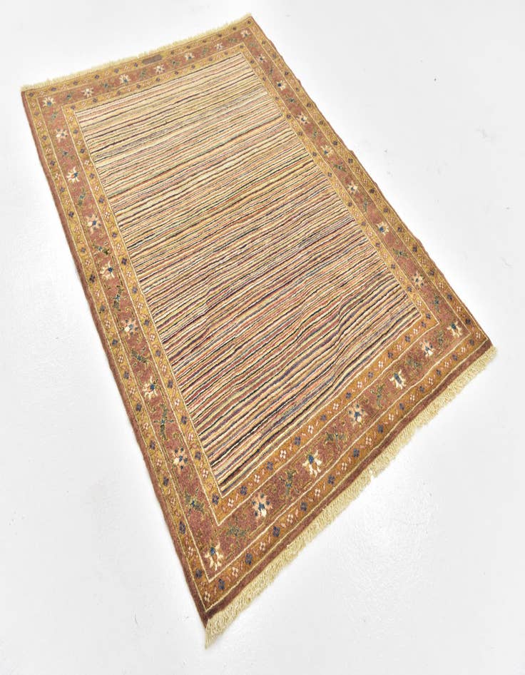 Detail image of  4' 2 x 5' 7  Hand Knotted Ariana Ziegler Wool Rug