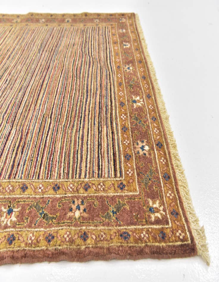 Detail image of  4' 2 x 5' 7  Hand Knotted Ariana Ziegler Wool Rug