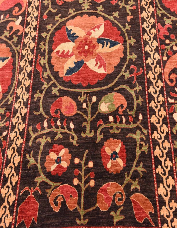 Detail image of  8' 1 x 9' 9  Hand Knotted Ariana Ziegler Rug