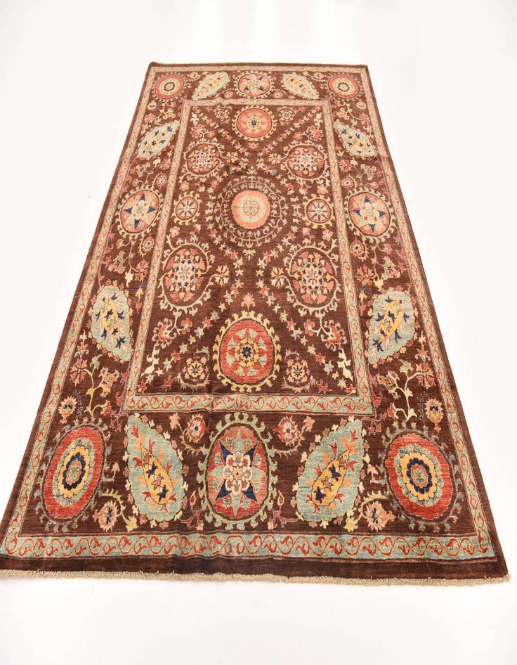 Detail image of  6' 7 x 9' 1  Hand Knotted Ariana Ziegler Oriental Rug