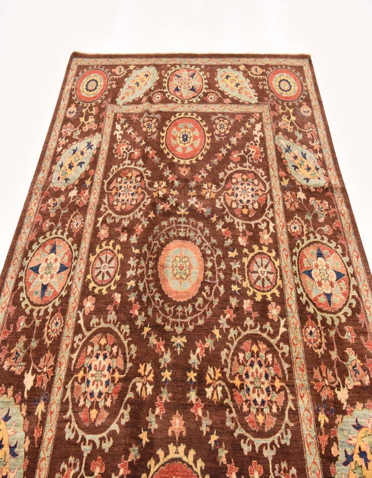 Detail image of  6' 7 x 9' 1  Hand Knotted Ariana Ziegler Oriental Rug