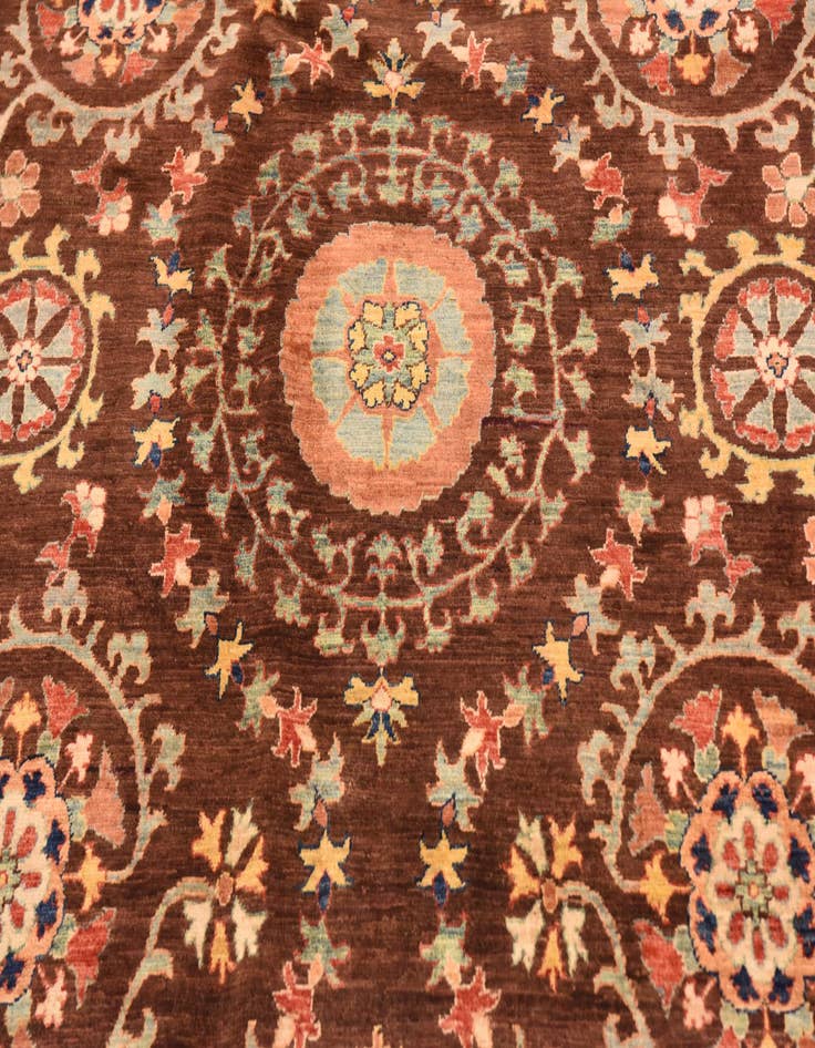 Detail image of  6' 7 x 9' 1  Hand Knotted Ariana Ziegler Oriental Rug