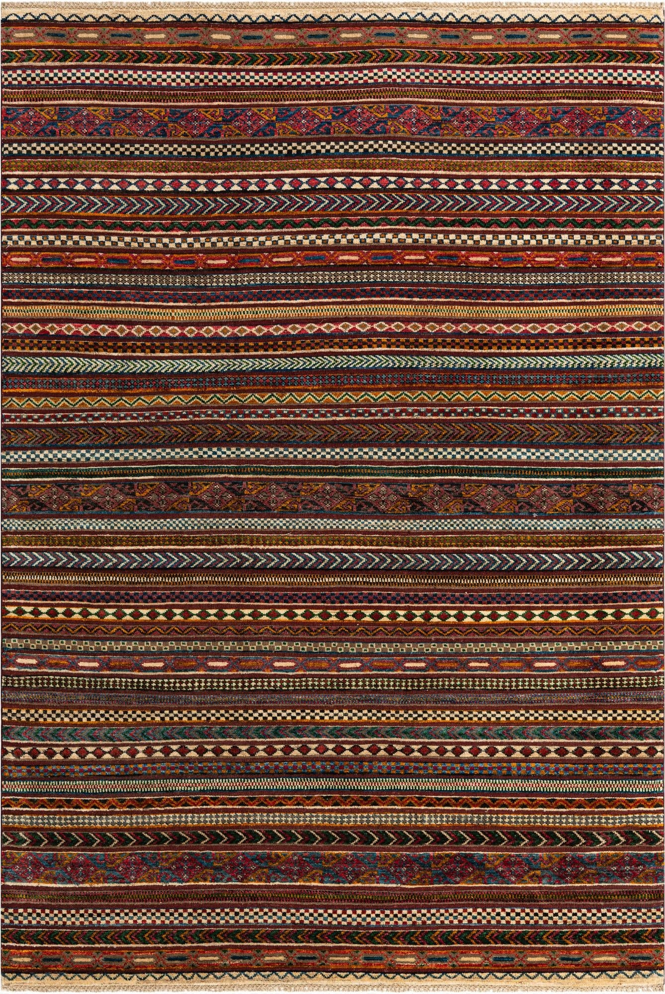  6' 8 x 9' 9  Hand Knotted Ariana Ziegler Rug