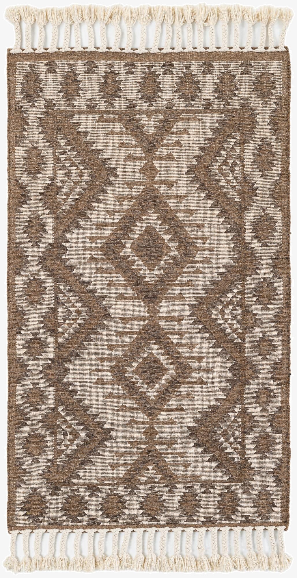 4' x 6' 10  Hand Woven Arizona Wool Rug