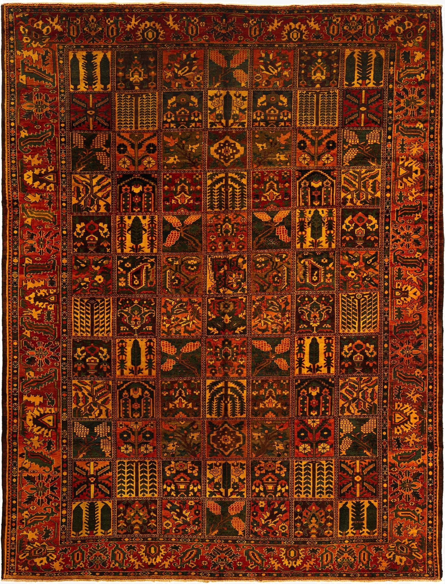  9' 11 x 13' 2 Bachtiar Wool Rug