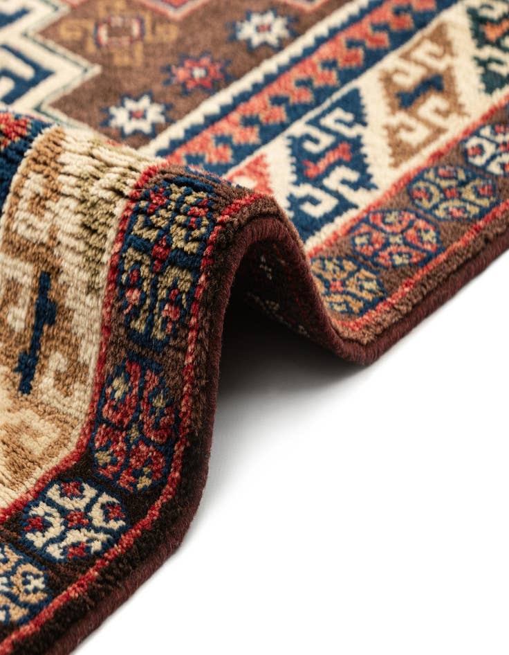 Detail image of  4' x 5' 5  Hand Knotted Balouch Oriental Wool Rug