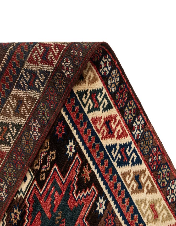 Detail image of  4' x 5' 5  Hand Knotted Balouch Oriental Wool Rug