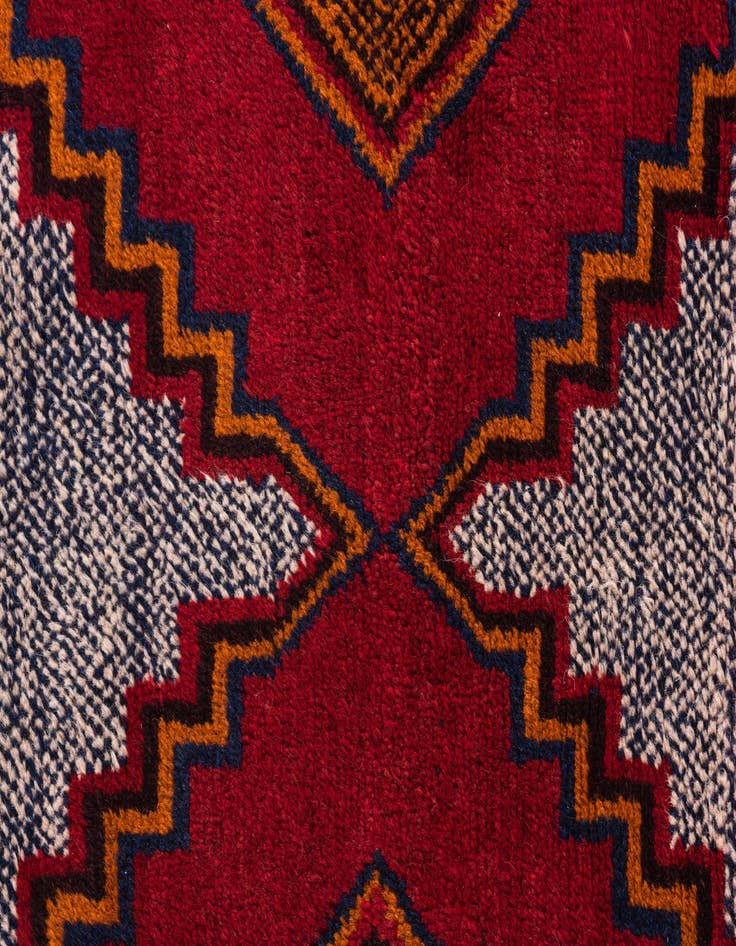 Detail image of  3' x 4' 10  Hand Knotted Balouch Persian Wool Rug