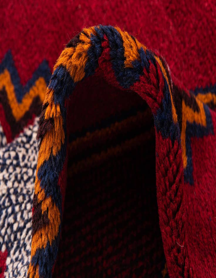 Detail image of  3' x 4' 10  Hand Knotted Balouch Persian Wool Rug