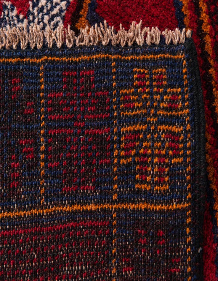 Detail image of  3' x 4' 10  Hand Knotted Balouch Persian Wool Rug