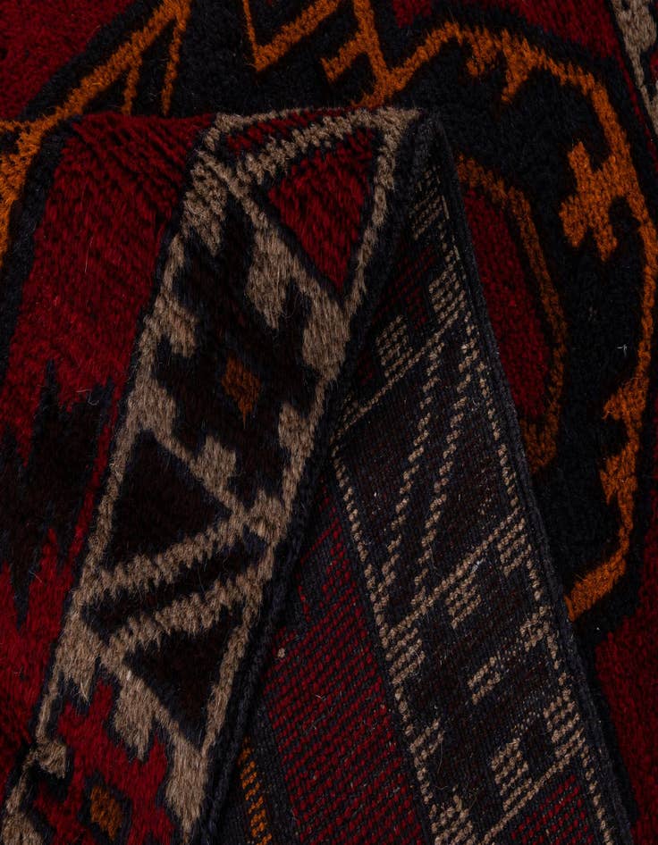 Detail image of  3' x 4' 5  Hand Knotted Balouch Persian Wool Rug